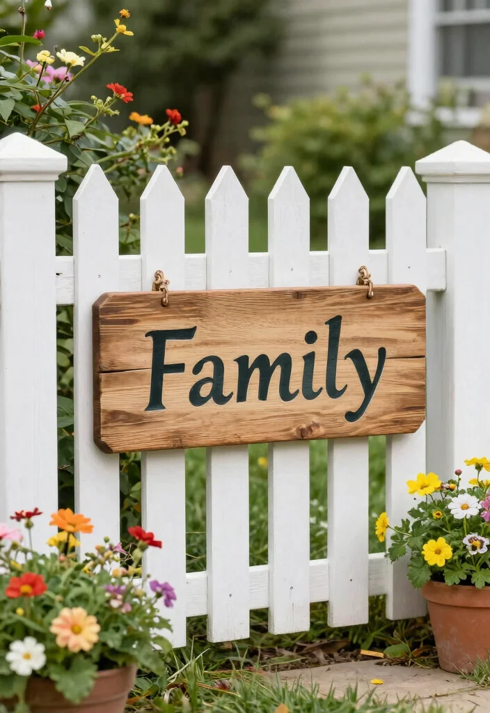 16 Picket Fence Decor Ideas With Charming Details 15 16 Picket Fence Decor Ideas With Charming Details - 15. Personalized Touches 1