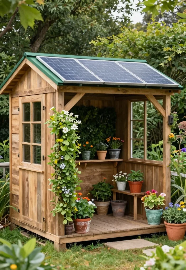 16 Shed With Porch Ideas That Feel Cozy & Practical 6 16 Shed With Porch Ideas That Feel Cozy & Practical - 6. Eco-Friendly Shed Solutions 1