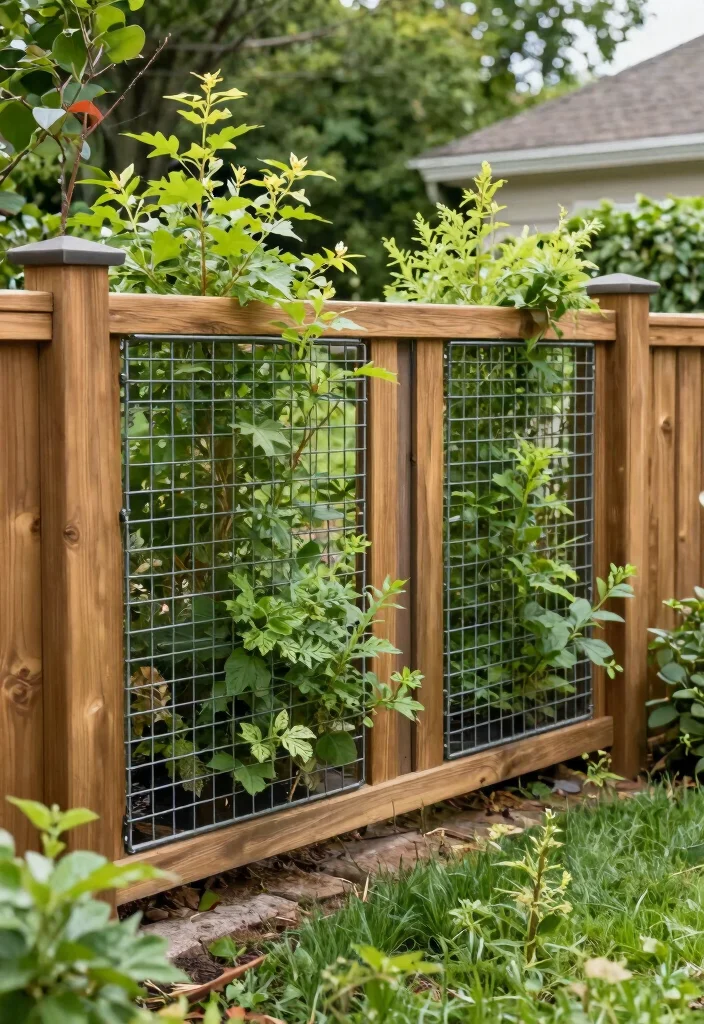 16 Wood and Metal Fence Ideas With Modern Contrast 15 16 Wood and Metal Fence Ideas With Modern Contrast - 15. Nature-Integrated Designs 1