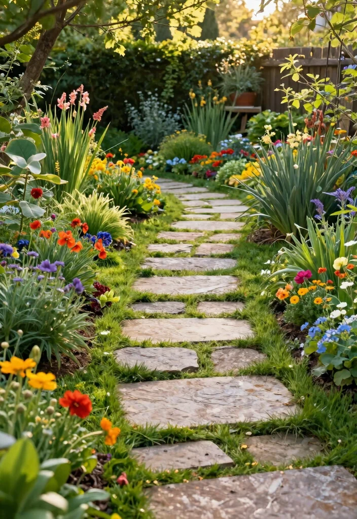 17 Backyard Design Ideas That Transform Any Outdoor Space 6 17 Backyard Design Ideas That Transform Any Outdoor Space - 6. Natural Stone Pathways 1