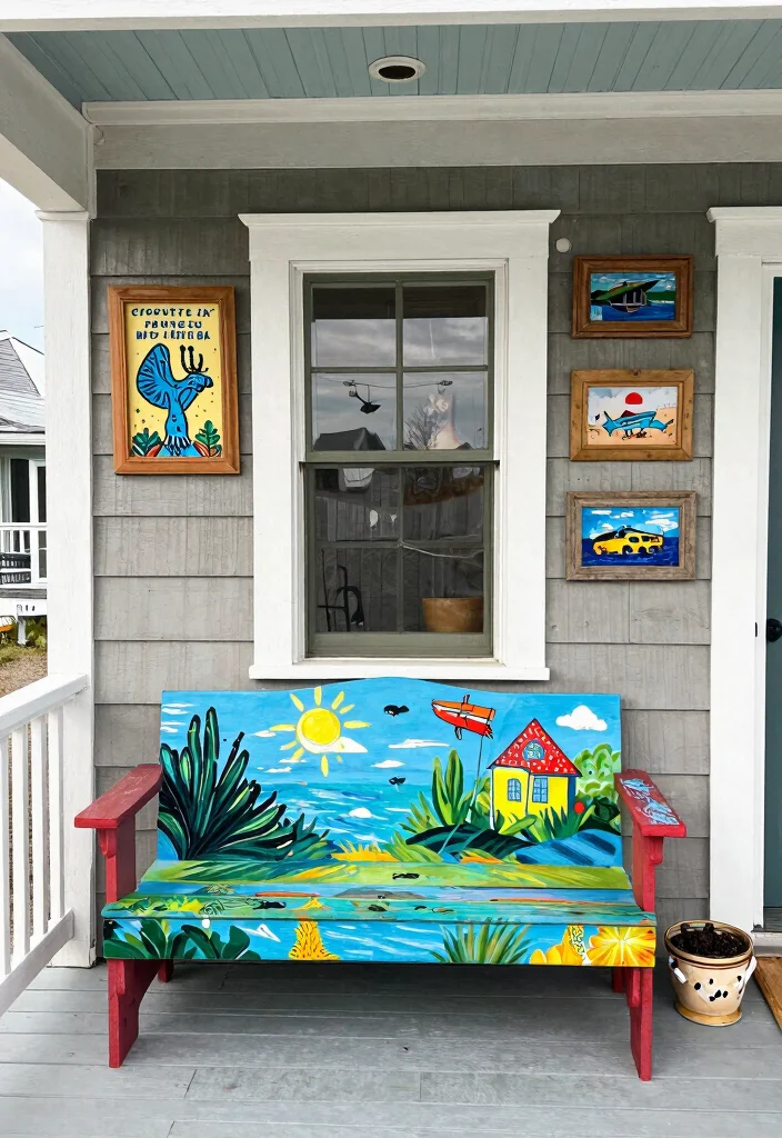 17 Cape Cod Front Porch Ideas With Classic Coastal Charm 16 17 Cape Cod Front Porch Ideas With Classic Coastal Charm - 16. Artistic Features and Focal Points 1