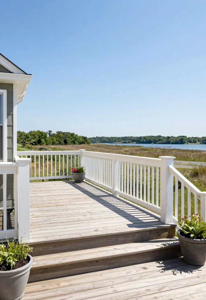 17 Cape Cod Front Porch Ideas With Classic Coastal Charm 9 17 Cape Cod Front Porch Ideas With Classic Coastal Charm - 9. Raised Decking for View Enhancement 1