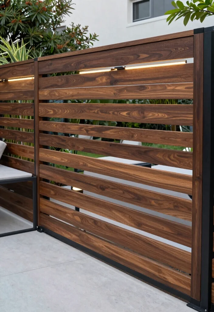 17 Fence Ideas Backyard Homeowners Will Love - 12. Modern Horizontal Slat Fencing 1