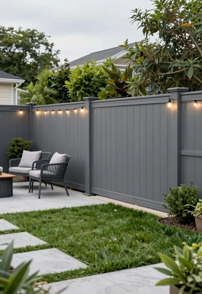 17 Fence Ideas Backyard Homeowners Will Love - 5. Composite Fencing for Low Maintenance 1
