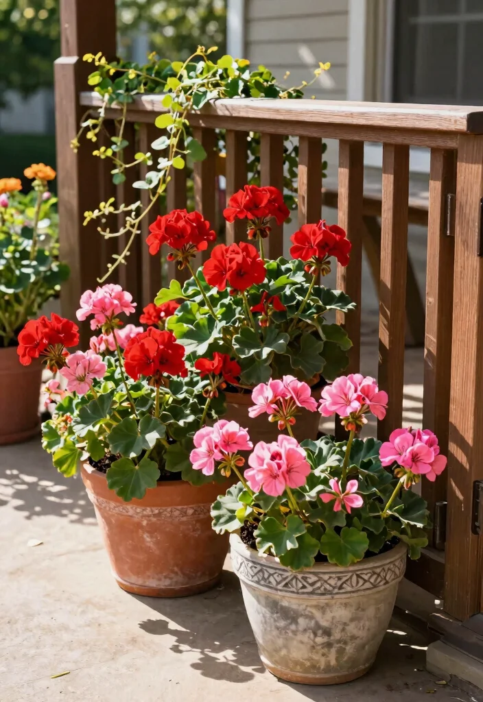 17 Front Porch Flowers 2026 Trending Ideas That Boost Curb Appeal 1 17 Front Porch Flowers 2026 Trending Ideas That Boost Curb Appeal - 1. Bold and Bright Geraniums 1