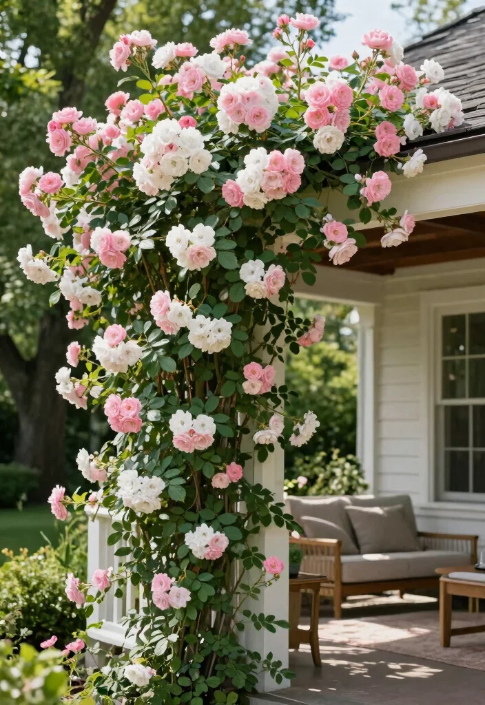 17 Front Porch Flowers 2026 Trending Ideas That Boost Curb Appeal 13 17 Front Porch Flowers 2026 Trending Ideas That Boost Curb Appeal - 13. Beautiful Climbing Roses for Vertical Interest 1