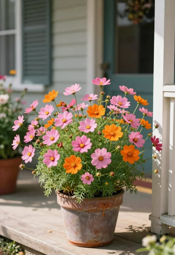 17 Front Porch Flowers 2026 Trending Ideas That Boost Curb Appeal 14 17 Front Porch Flowers 2026 Trending Ideas That Boost Curb Appeal - 14. Eye-Catching Cosmos for Unique Shape 1