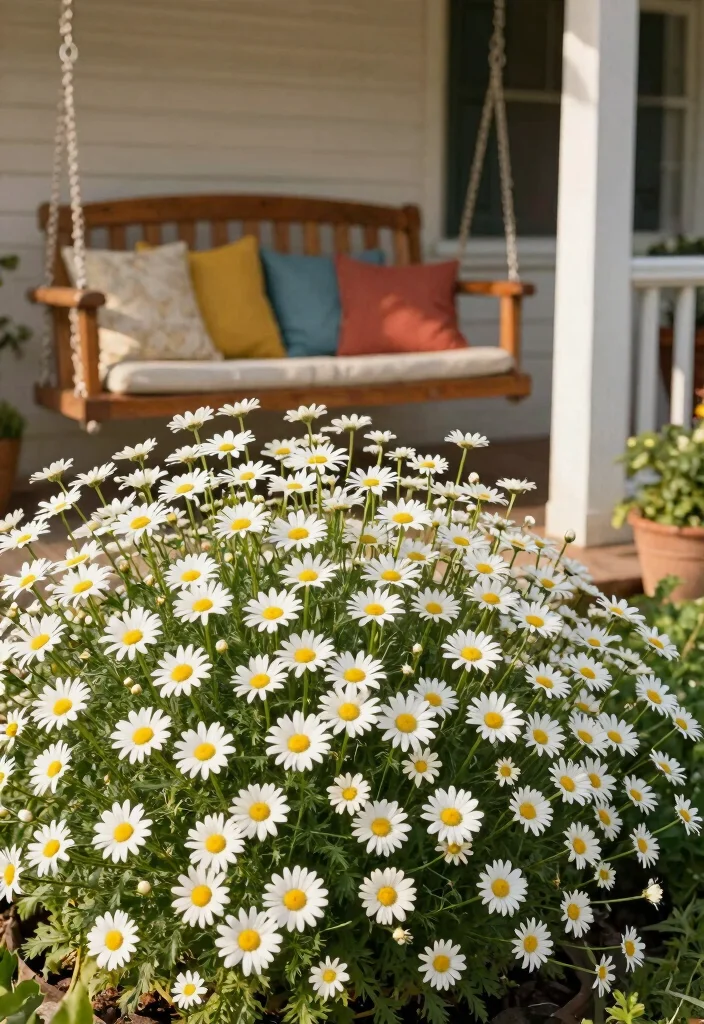 17 Front Porch Flowers 2026 Trending Ideas That Boost Curb Appeal 7 17 Front Porch Flowers 2026 Trending Ideas That Boost Curb Appeal - 7. Classic Daisy for Timeless Charm 1