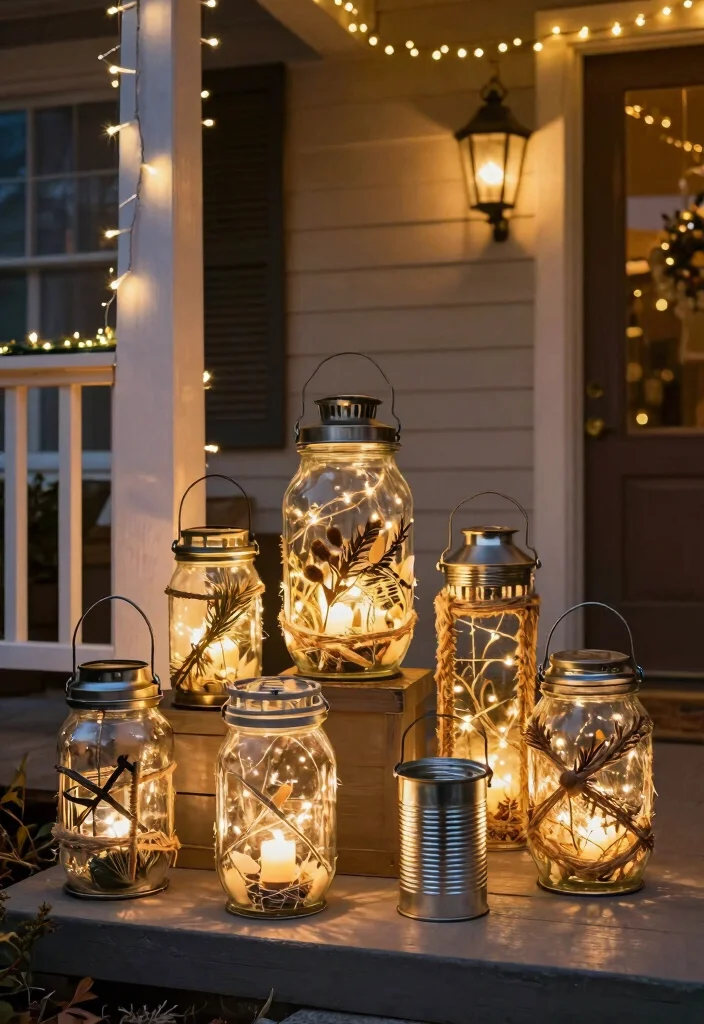 17 Holiday Front Porch Decor Ideas That Sparkle Bright 5 17 Holiday Front Porch Decor Ideas That Sparkle Bright - 5. DIY Lanterns 1