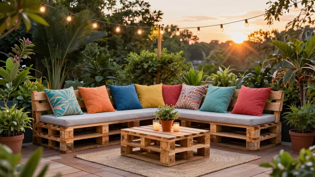 17 Pallet Patio Furniture Ideas With DIY Style