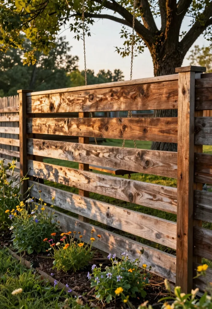 17 Slat Fence Horizontal Ideas With Sleek Modern Lines 2 17 Slat Fence Horizontal Ideas With Sleek Modern Lines - 2. Rustic Chic with Reclaimed Barn Wood 1
