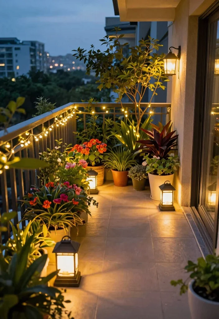 17 Small Container Garden Ideas That Maximize Tiny Spaces - 17. Lighting Your Garden 1