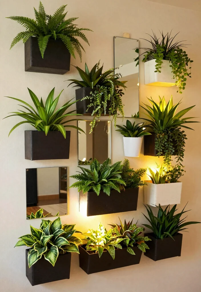 17 Vertical Garden Wall Planter Ideas That Save Space - 14. Wall Planter with Decorative Elements 1