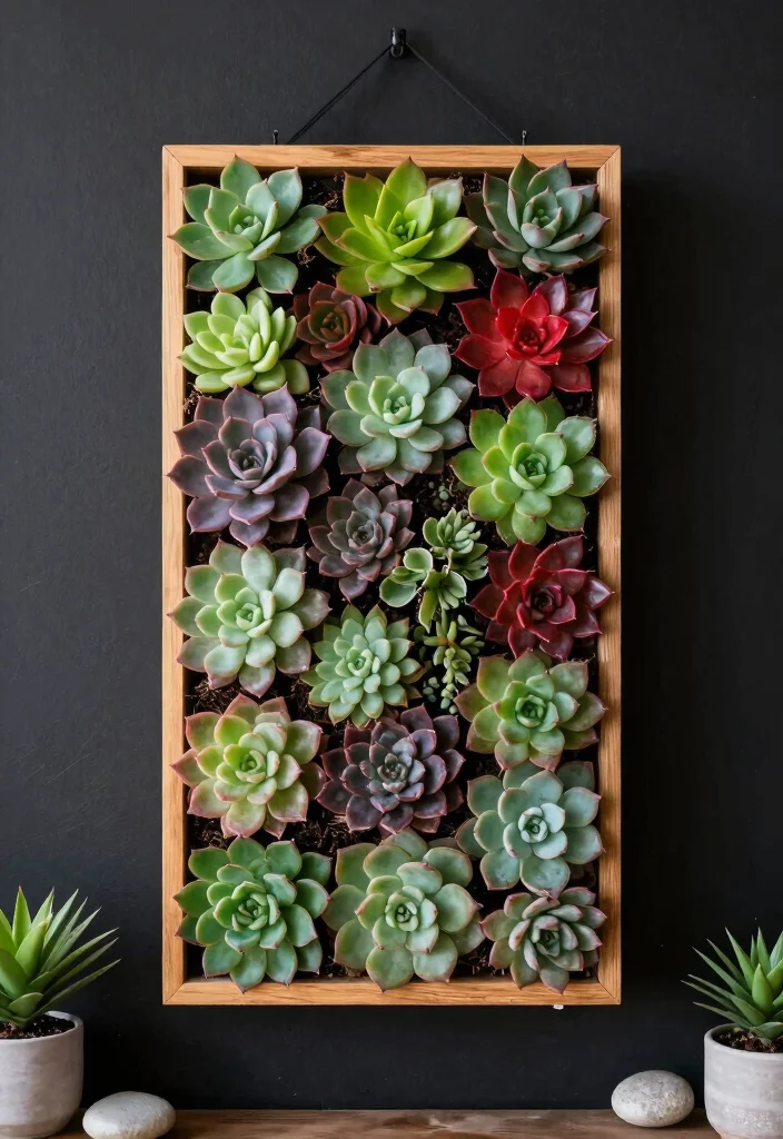 17 Vertical Garden Wall Planter Ideas That Save Space - 2. Vertical Succulent Display 1