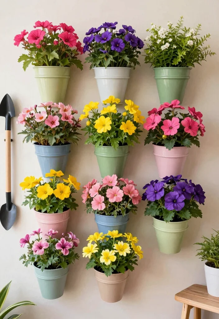 17 Vertical Garden Wall Planter Ideas That Save Space - 6. Wall-Mounted Flower Planters 1