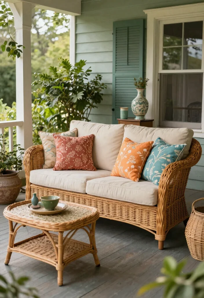 17 Vintage Porch Decor Ideas With Timeless Appeal 5 17 Vintage Porch Decor Ideas With Timeless Appeal - 5. Wicker Furniture 1