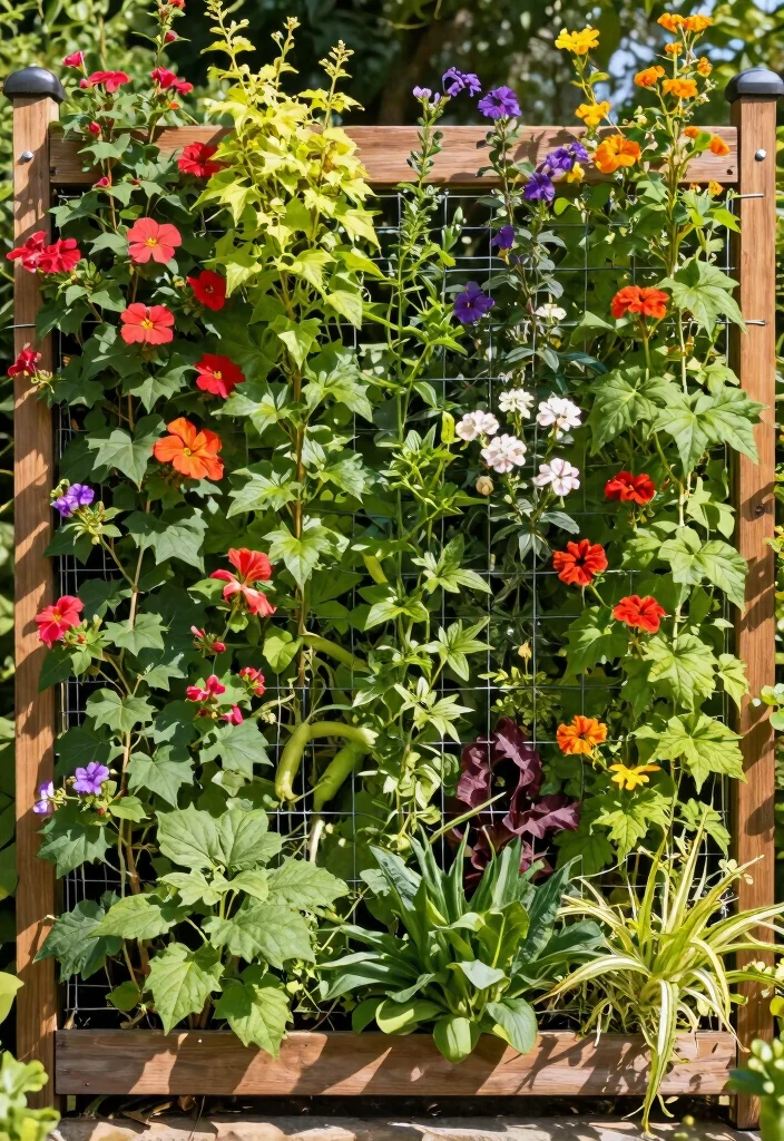 17 Wood and Wire Fence 2026 Trending Ideas With Rustic Appeal 14 17 Wood and Wire Fence 2026 Trending Ideas With Rustic Appeal - 14. Vertical Gardening Fence 1