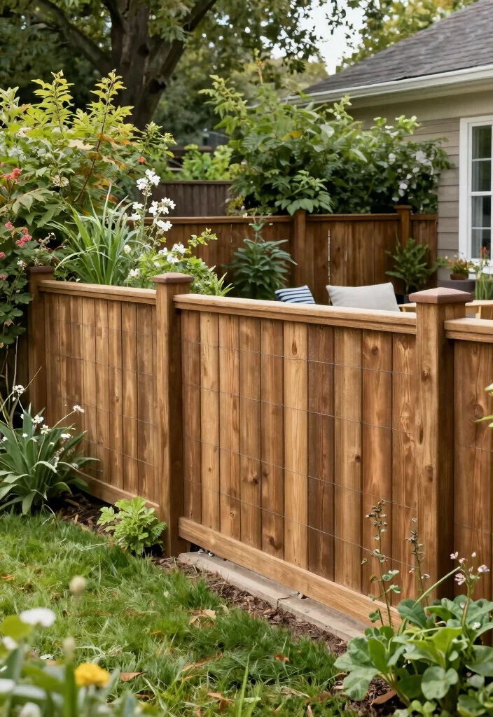 17 Wood and Wire Fence 2026 Trending Ideas With Rustic Appeal 15 17 Wood and Wire Fence 2026 Trending Ideas With Rustic Appeal - 15. Rustic Privacy Fence 1
