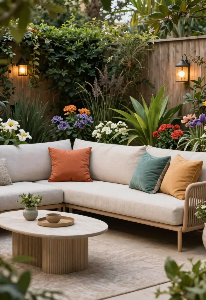 18 Cozy & Inviting Backyard Seating Ideas That Feel Like Home - 15. Garden Sofa Sets 1
