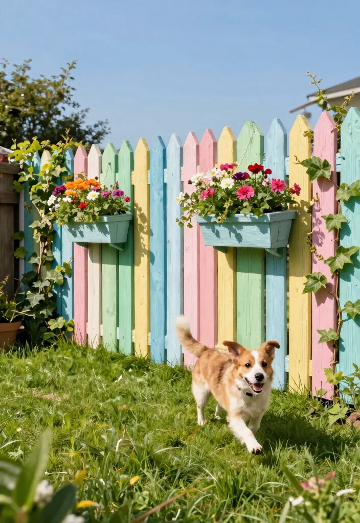 18 Dog Fence Ideas Backyards That Keep Pets Safe 1 18 Dog Fence Ideas Backyards That Keep Pets Safe - 1. Rustic Wooden Picket Fencing 1