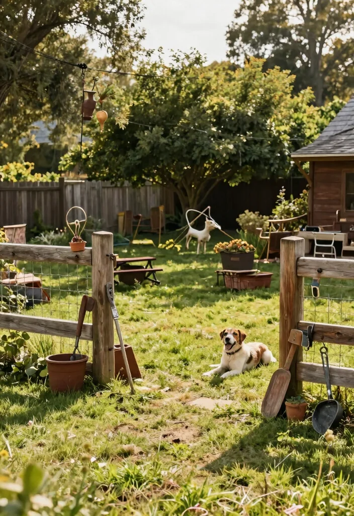 18 Dog Fence Ideas Backyards That Keep Pets Safe 11 18 Dog Fence Ideas Backyards That Keep Pets Safe - 11. Farmhouse Style Stock Fencing 1