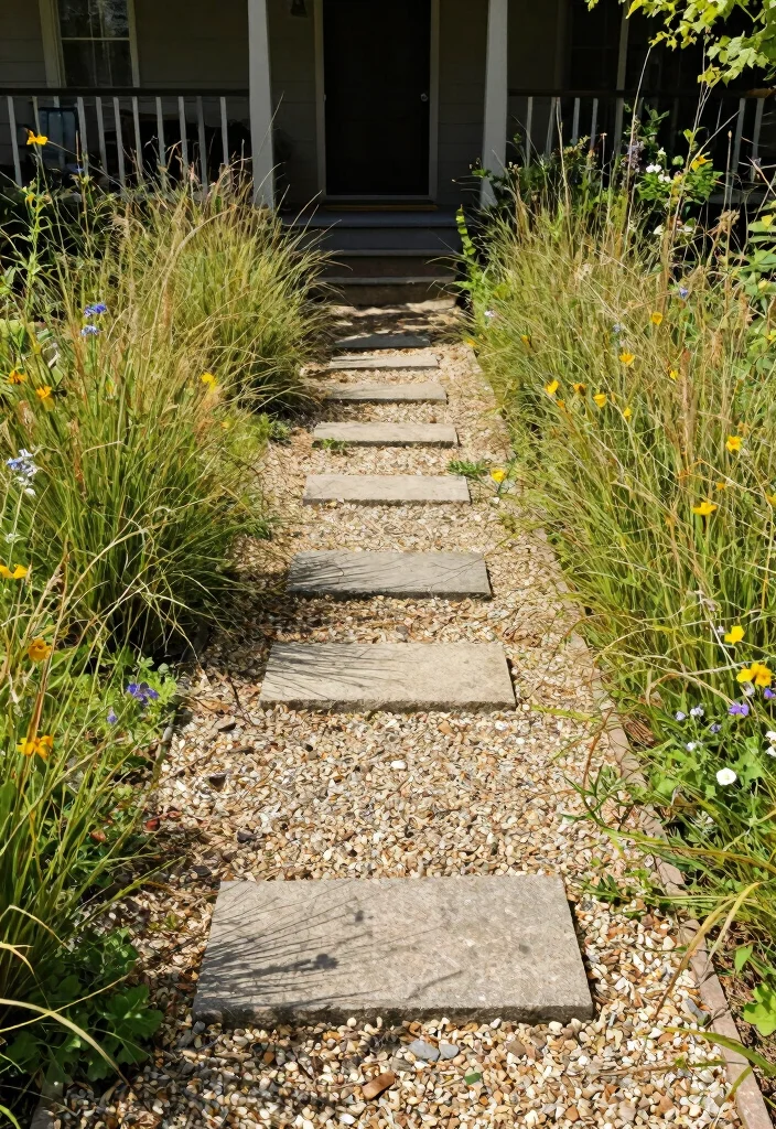 18 Front Porch Walkway Ideas That Welcome Beautifully 10 18 Front Porch Walkway Ideas That Welcome Beautifully - 10. Natural Pathway Materials 1
