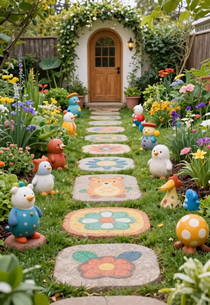 18 Front Porch Walkway Ideas That Welcome Beautifully 12 18 Front Porch Walkway Ideas That Welcome Beautifully - 12. Whimsical Garden Path 1