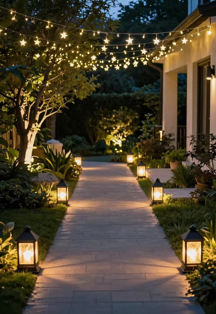 18 Front Porch Walkway Ideas That Welcome Beautifully 5 18 Front Porch Walkway Ideas That Welcome Beautifully - 5. Decorative Walkway Lighting 1