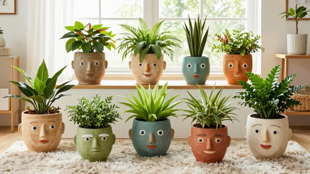 18 Head Planter Ideas With Artsy Garden Style