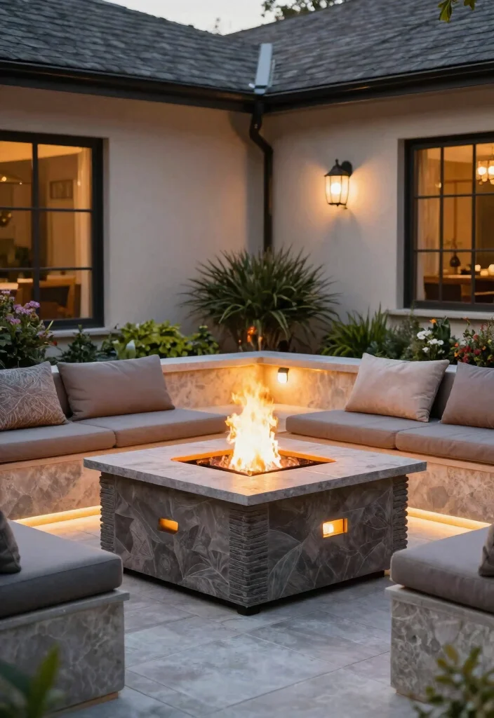 18 In Ground Fire Pit Ideas Backyard Designs Will Love - 13. Custom In-Ground Fire Pit 1