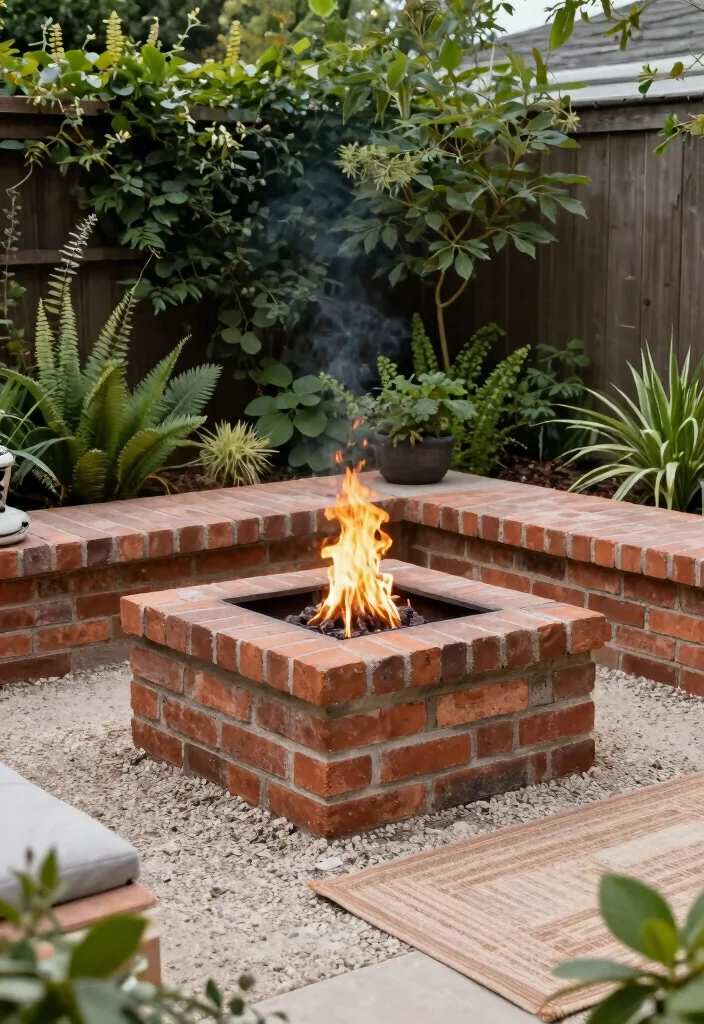 18 In Ground Fire Pit Ideas Backyard Designs Will Love - 4. Minimalist Brick Fire Pit 1