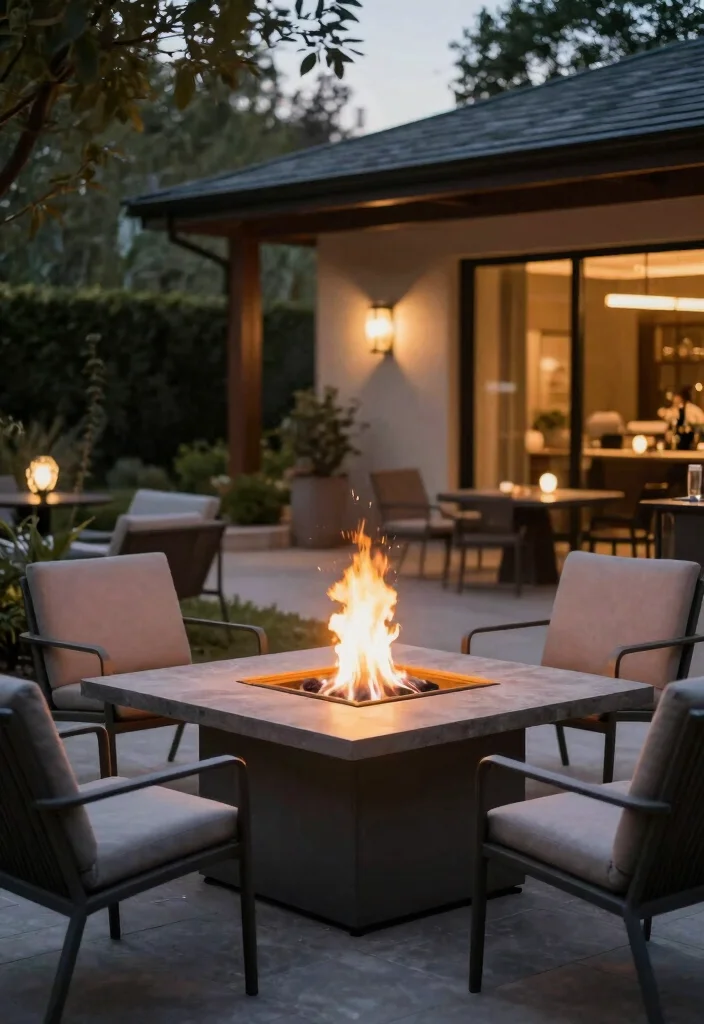 18 Outdoor Fire Pit Seating Ideas That Gather Everyone Together 11 18 Outdoor Fire Pit Seating Ideas That Gather Everyone Together - 11. Fire Pit Table Sets 1