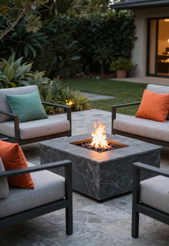 18 Outdoor Fire Pit Seating Ideas That Gather Everyone Together 3 18 Outdoor Fire Pit Seating Ideas That Gather Everyone Together - 3. Cushioned Lounge Chairs 1