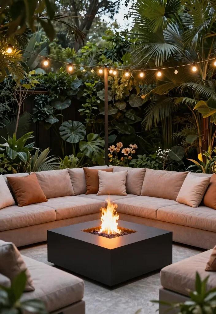 18 Outdoor Fire Pit Seating Ideas That Gather Everyone Together 9 18 Outdoor Fire Pit Seating Ideas That Gather Everyone Together - 9. Sectional Sofas 1