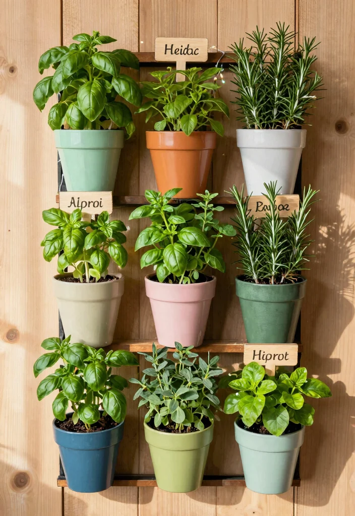 18 Patio Herb Garden Ideas With Fresh Green Vibes 1 18 Patio Herb Garden Ideas With Fresh Green Vibes - 1. Vertical Wall Planters 1