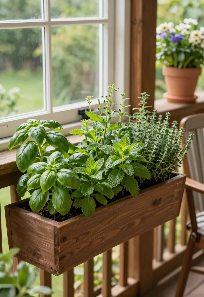 18 Patio Herb Garden Ideas With Fresh Green Vibes 7 18 Patio Herb Garden Ideas With Fresh Green Vibes - 7. Window Box Herb Gardens 1