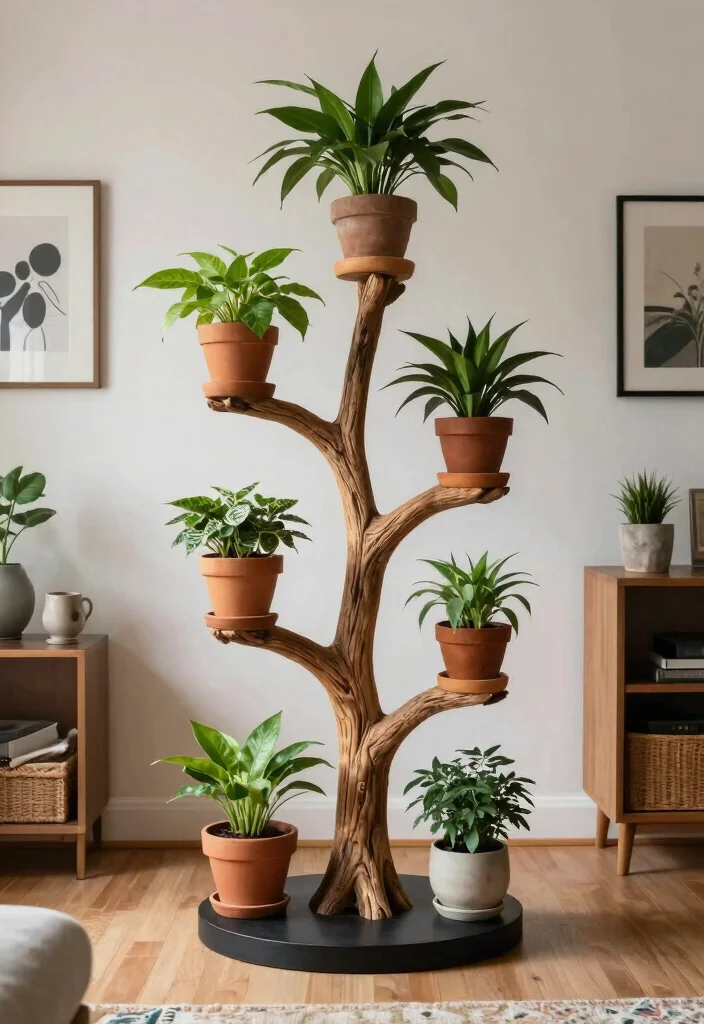 18 Planter With Stand Ideas That Elevate Your Greenery - 17. Unique Shaped Stands 1