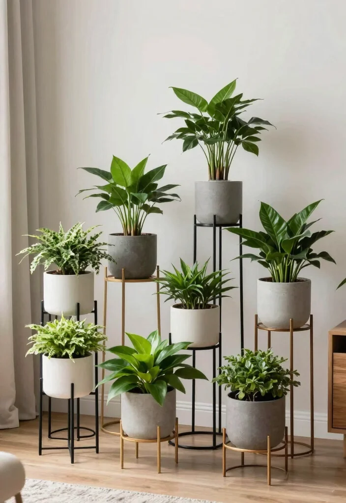 18 Planter With Stand Ideas That Elevate Your Greenery - 18. Wrap-Up with Your Favorites 1