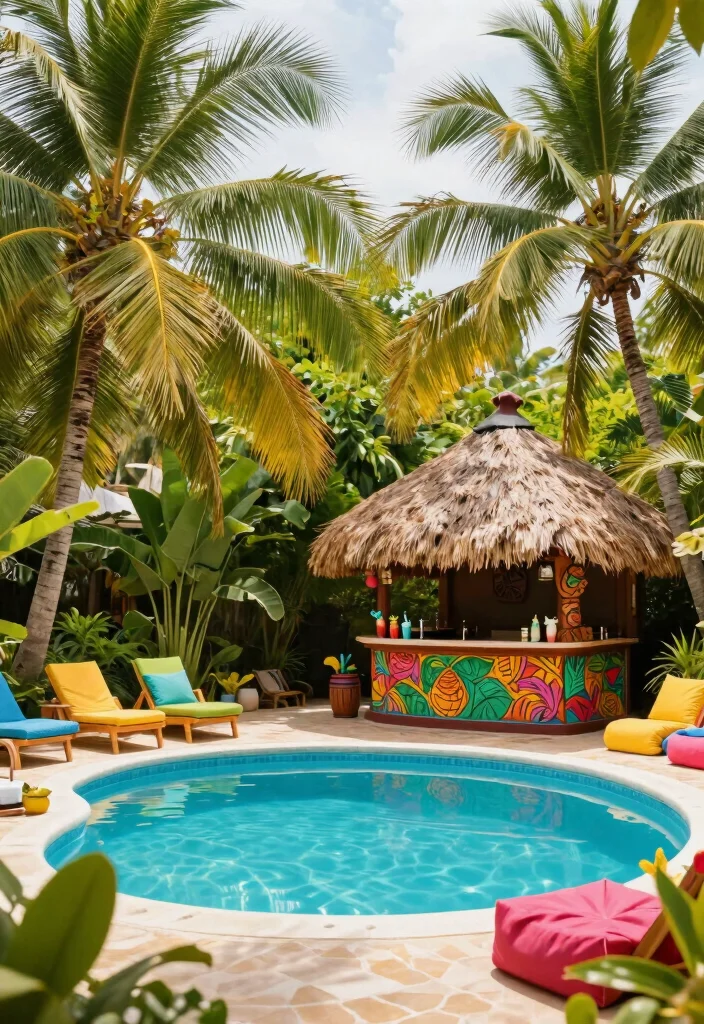 18 Pool Backyard Ideas That Elevate Your Outdoor Living - 2. Tropical Escape 1