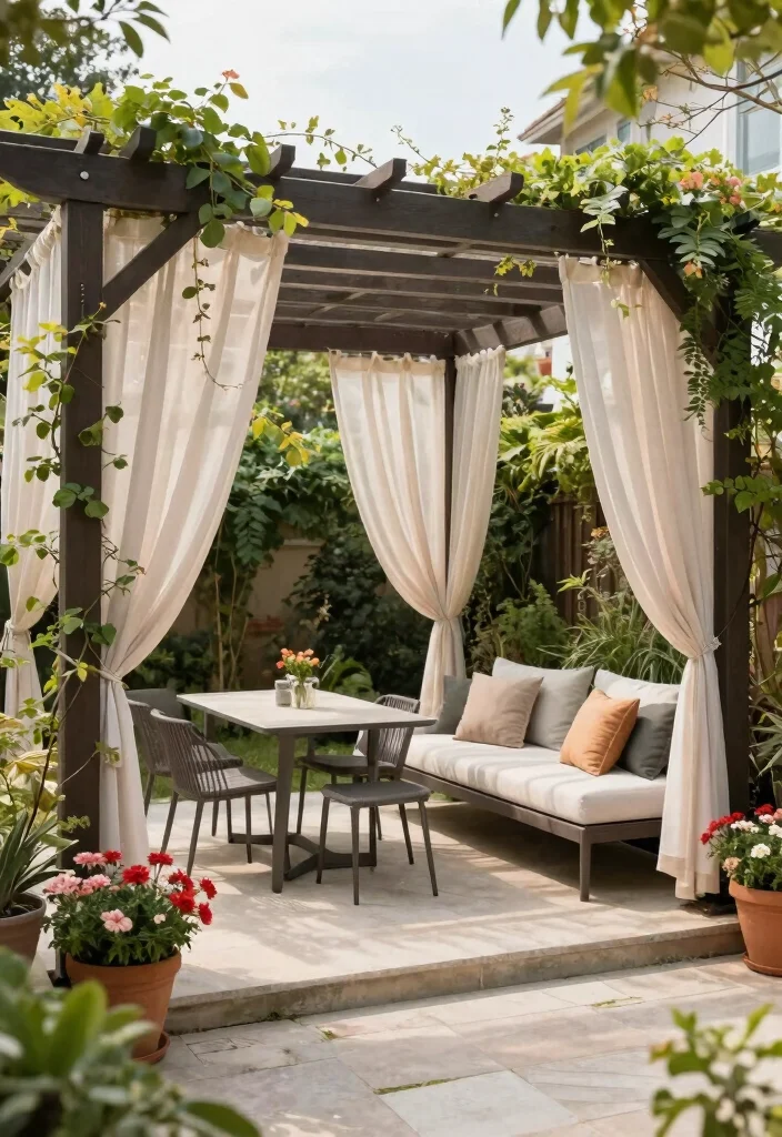 18 Pool Backyard Ideas That Elevate Your Outdoor Living - 4. Elegant Pergola Retreat 1