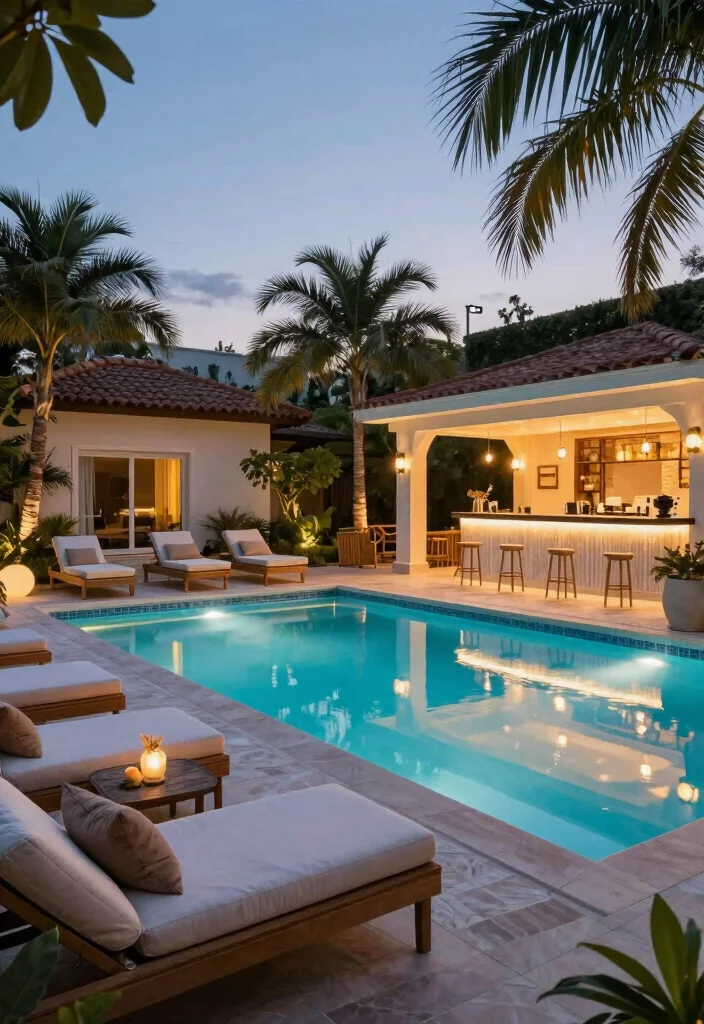 18 Pool Backyard Ideas That Elevate Your Outdoor Living - 5. Resort-Style Living 1