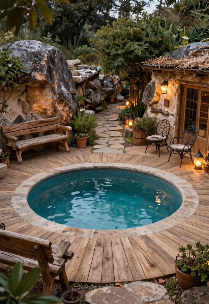 18 Pool Backyard Ideas That Elevate Your Outdoor Living - 6. Rustic Charm 1