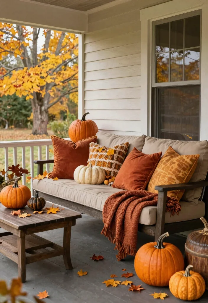 18 Screened in Front Porch Ideas for Bug Free Comfort 14 18 Screened in Front Porch Ideas for Bug Free Comfort - 14. Seasonal Decor Changes 1