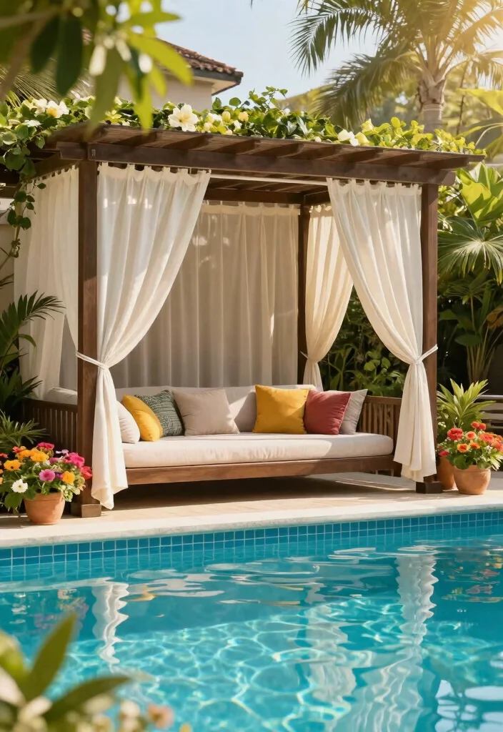 18 Swimming Pools Backyard 2026 Trending Ideas That Feel Like a Private Resort - 13. Pergolas and Shade Structures 1