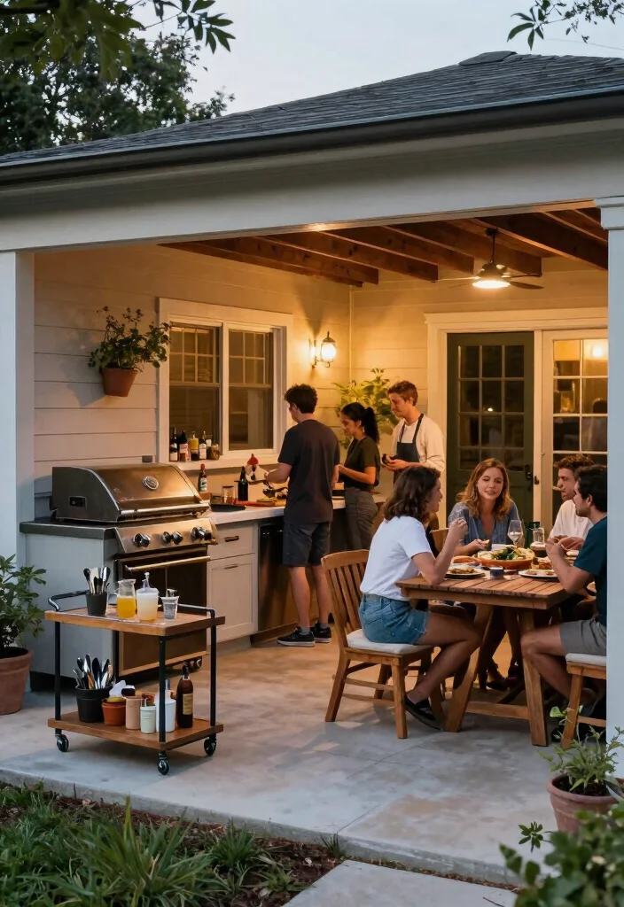 18 Three Season Porch Ideas That Maximize Comfort 10 18 Three Season Porch Ideas That Maximize Comfort - 10. Outdoor Cooking Area 1