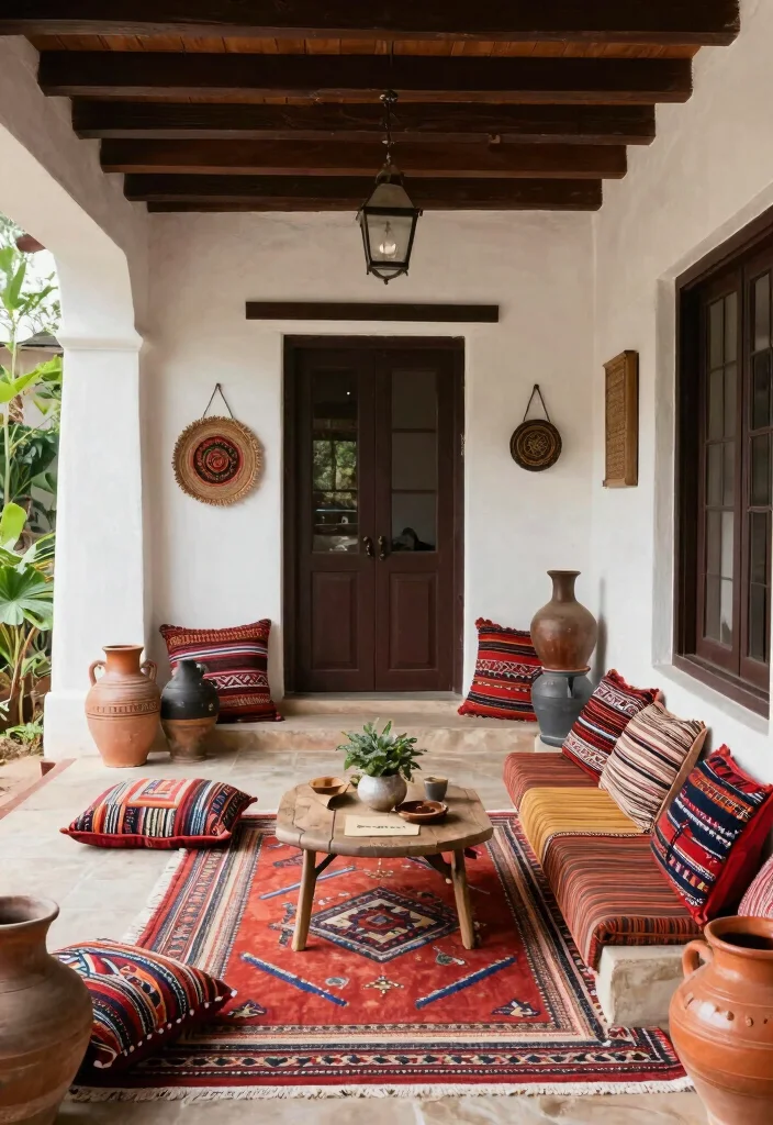 18 Three Season Porch Ideas That Maximize Comfort 16 18 Three Season Porch Ideas That Maximize Comfort - 16. Cultural Touches 1