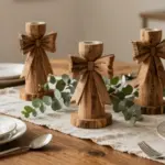 10 Bow Candle Holder Ideas for Table Settings and Mantels