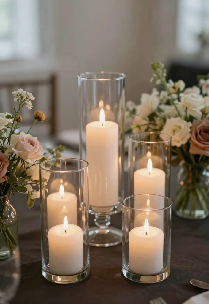 10 Bow Candle Holder Ideas for Table Settings and Mantels - 2. Glass Bow Candle Holders 1