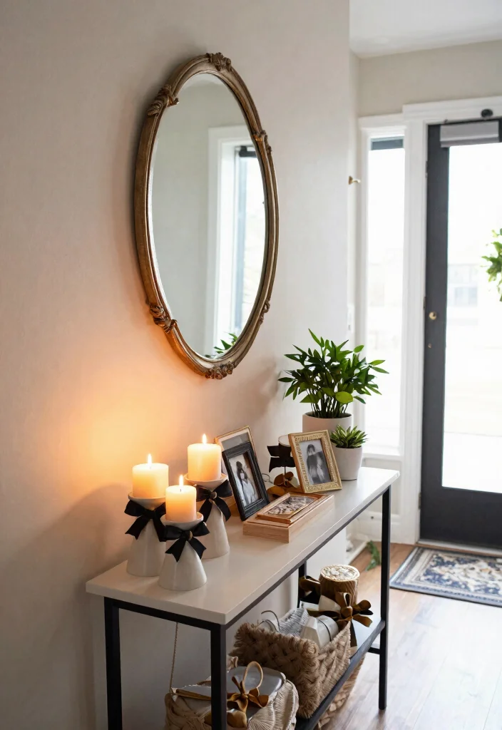 10 Bow Candle Holder Ideas for Table Settings and Mantels - 7. Bow Candle Holders in Unexpected Places 1
