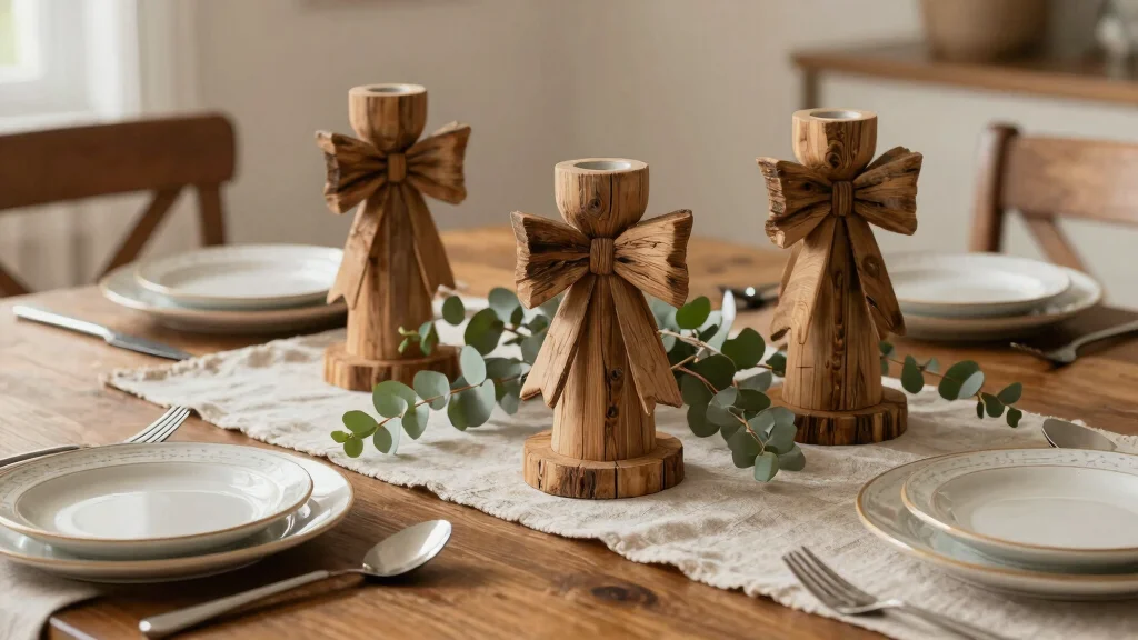 10 Bow Candle Holder Ideas for Table Settings and Mantels